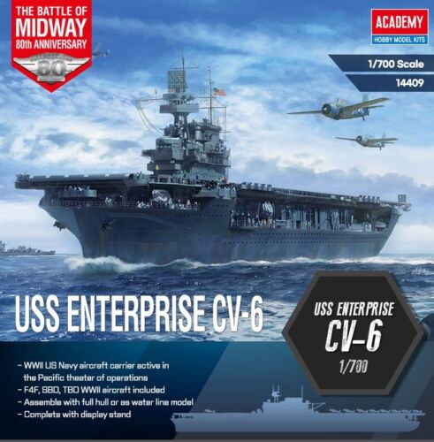 Academy 1/700 USS Enterprise CV-6 "Battle of Midway" image
