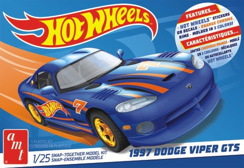 AMT 1/25 Hot Wheels 1997 Dodge Viper GTS - Snap Kit image