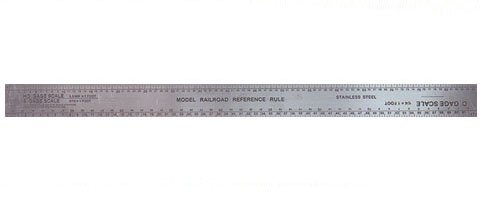 Excel 12" Scale Ruler Stainless Steel - 1/64 image