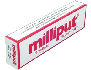 Milliput Standard Epoxy Putty Yellow/Grey image