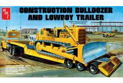 AMT 1/25 Lowboy Trailer & Bulldozer Combo image