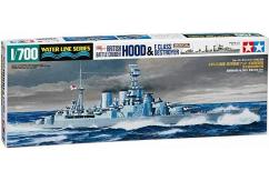 Tamiya 1/700 British Battle Cruiser Hood & E Class Destroyer image