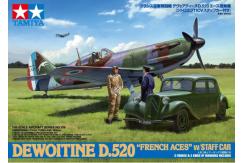 Tamiya 1/48 Dewoitine D.520 "French Aces" with Staff Car image