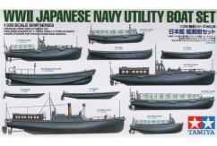 Tamiya 1/350 WWII Japanese Navy Utility Boat Set image