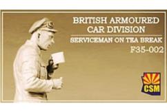 CSM 1/35 British Armoured Car Division Serviceman on Tea Break image