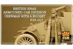 CSM 1/35 British Armoured Car Division Crewman with Bucket image