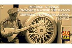 CSM 1/35 Imperial Russian Automobile Machine Gun Crewman Playing Balalaika image