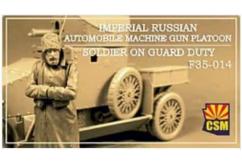 CSM 1/35 Imperial Russian Automobile Machine Gun Platoon Soldier on Guard Duty image