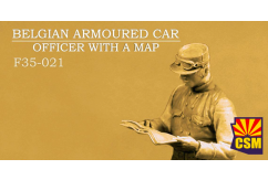 CSM 1/35 Belgian Armoured Car Officer with a Map image