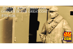 CSM 1/35 Italian Armoured Car Officer in Fur Greatcoat image