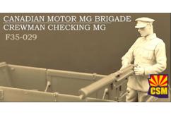 CSM 1/35 Canadian Motor MG Brigade Crewman Checking MG image