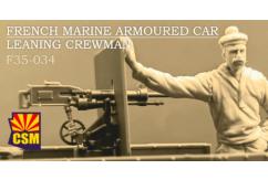 CSM 1/35 French Marine Armoured Car Leaning Crewman image