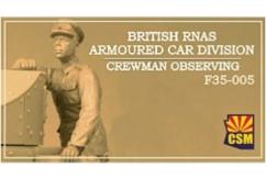 CSM 1/35 British RNAS Armoured Car Division Crewman Observing image