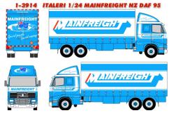 Italeri 1/24 Mainfreight Truck Decal Set Only image