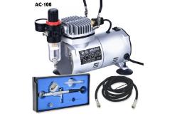 Fengda Mini Air Compressor with Gravity Feed Airbrush image