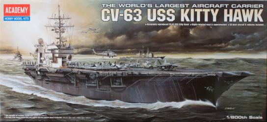Academy 1/800 USS CVN-63 Kitty Hawk image