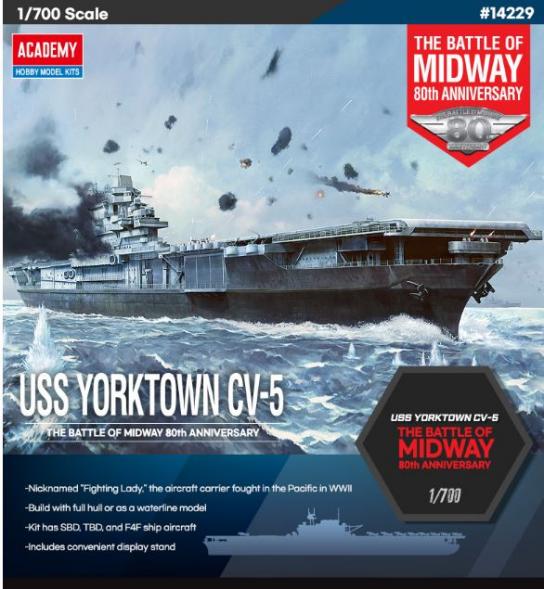 Academy 1/700 USS Yorktown "Midway" image
