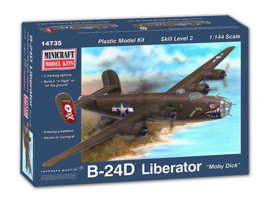 Minicraft 1/144 B-24D Liberator USAAF 8th Force - 2 Decal Options image
