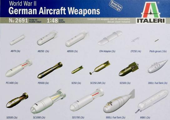Italeri 1/48 WWII German Aircraft Weapons image