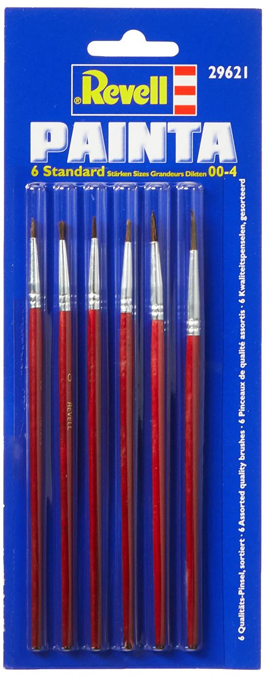 Revell Paint Brush Set 6pcs #00-0-1-2-3-4 image