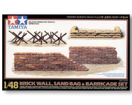 Tamiya 1/48 Brick/Sandbag/Barricade Set image