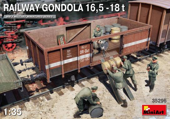 Miniart 1/35 Railway Gondola 16.5-18t image