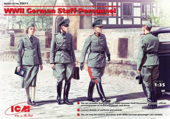 ICM 1/35 WWII German Staff Personnel image