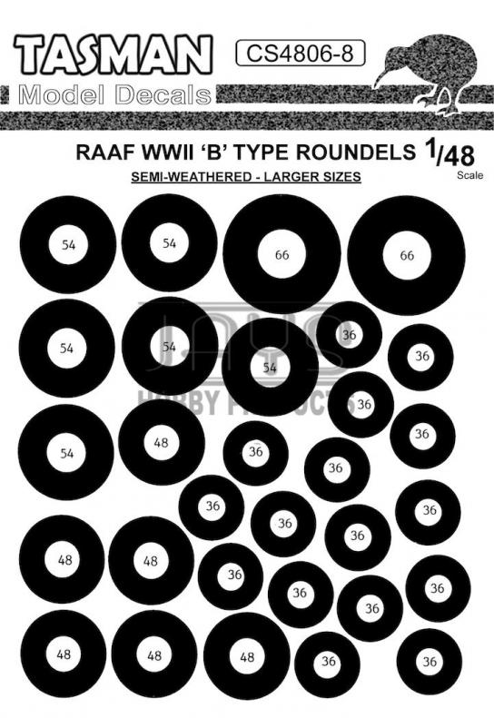 Tasman Models 1/48 RAAF WWII B-Type Roundels image