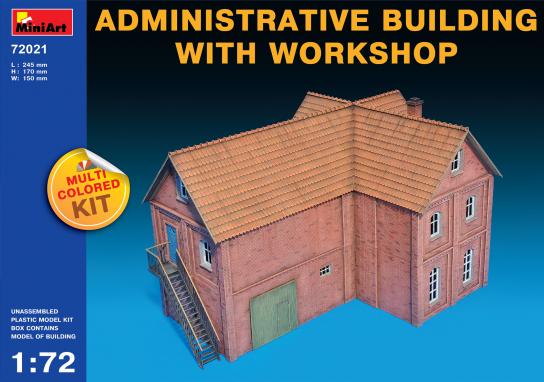 Miniart 1/72 Administrative Building with Workshop image