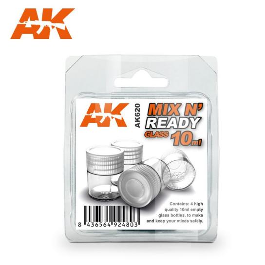 AK Interactive Paint Tools Mix n Ready 10mL Glass (4) image