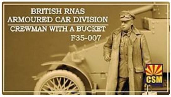 CSM 1/35 British Armoured Car Division Crewman with Bucket image