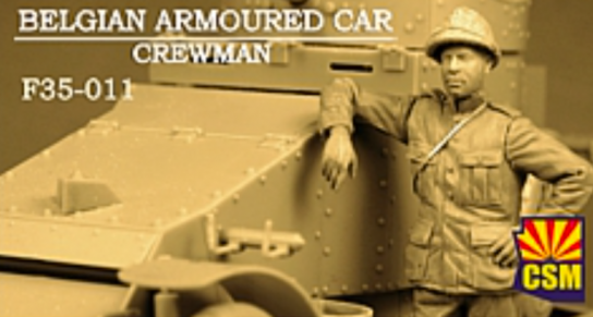 CSM 1/35 Belgian Armoured Car Crewman image