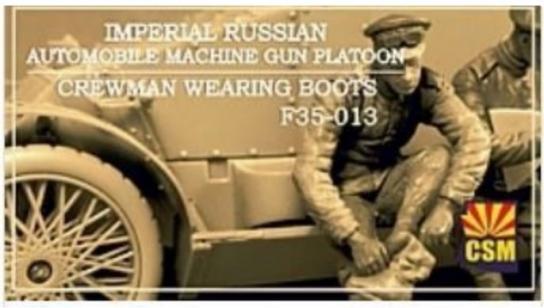 CSM 1/35 Imperial Russian Automobile Machine Gun Platoon Crewman wearing Boots image
