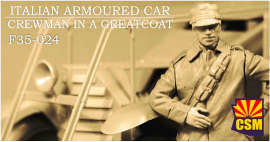 CSM 1/35 Italian Armoured Car Crewman in a Greatcoat image