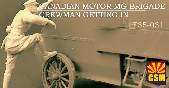 CSM 1/35 Canadian Motor MG Brigade Crewman Getting in image