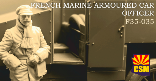 CSM 1/35 French Marine Armoured Car Officer image
