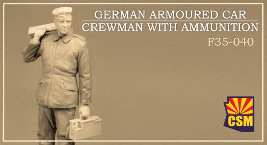 CSM 1/35 German Armoured Car Crewman with Ammunition image