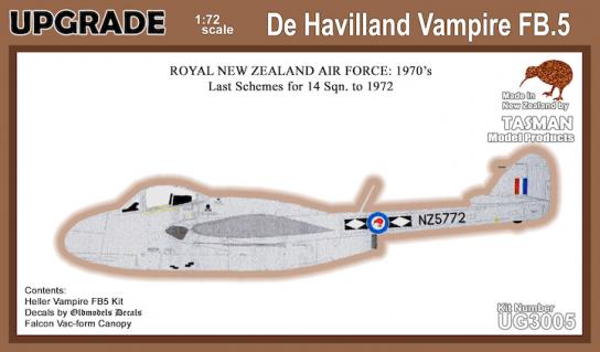 Tasman Models 1/72 DH Vampire FB.5 image