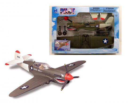 New-Ray 1/48 P-40 Warhawk Basic Snap-Together-Kit image
