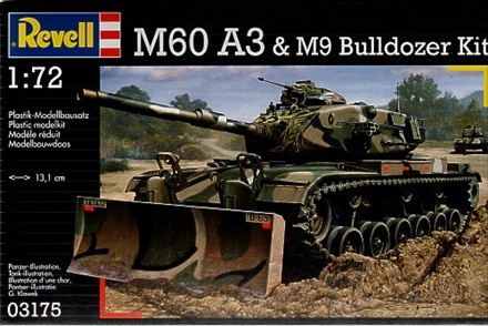 Revell 1/72 M60 A3 W/M9 Bulldozer image