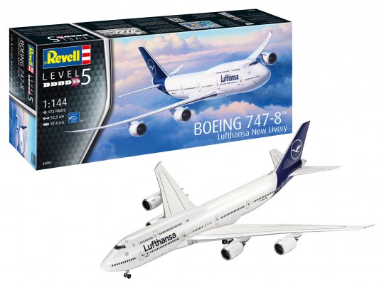 Revell 1/144 Boeing 747-8 Lufthansa "New Livery" image