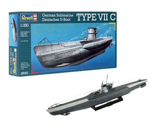 Revell 1/350 U-Boot Type VII C image