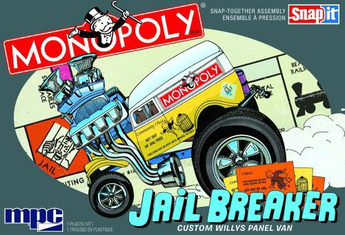 MPC 1/25 Monopoly Jail Breaker Custom Willy's Panel - SNAP Kit image
