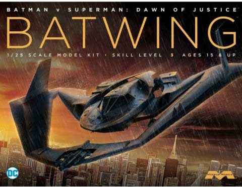 Moebius 1/25 Batman vs Superman Batplane image