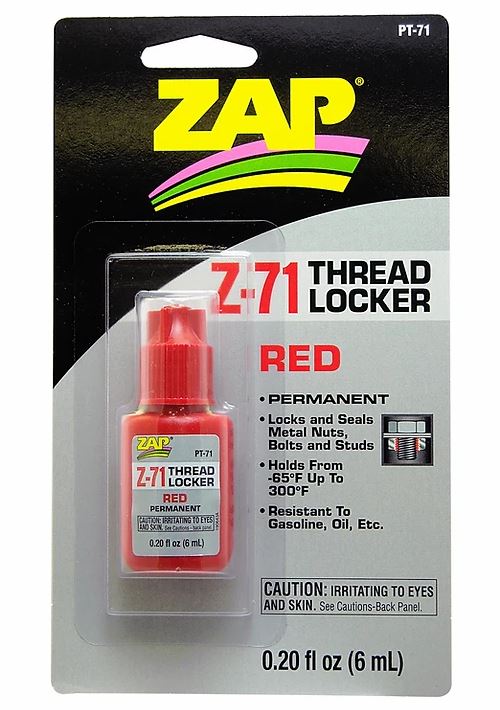 Zap Z-71 Thread Locker Red (6ml) image