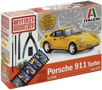 Italeri 1/24 Porsche 911 Turbo Model Set with DVD image