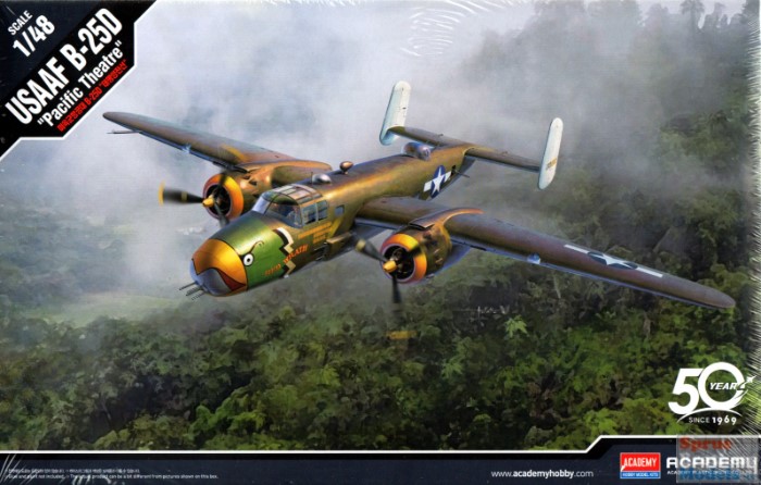 USAAF B-25d Pacific Theatre Model Kit 1/48 Academy 12328 for sale online 