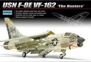 Academy 1/72 USN F-8E VF-162 The Hunters image