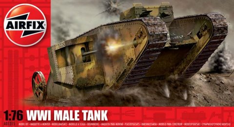 Airfix 1/76 WWI Male Tank image