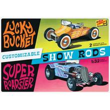 Lindberg 1/25 Customizable Street Rod (2-Pack) Lucky Bucket & Super Roadster image